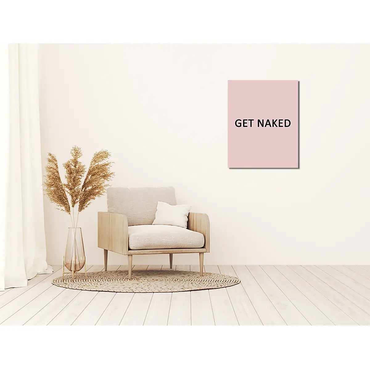 Bild Get naked I Metal: Aku-Dibond Multicolor 40 x 50cm