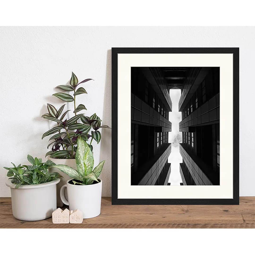Bild Tall Buildings in City | Schwarz