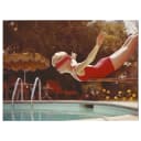Bild Balancing on diving board Metal | Mehrfarbig