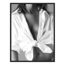 Bild White shirt Rahmen | Schwarz