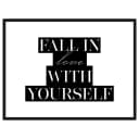 Bild Fall in love Rahmen | Schwarz