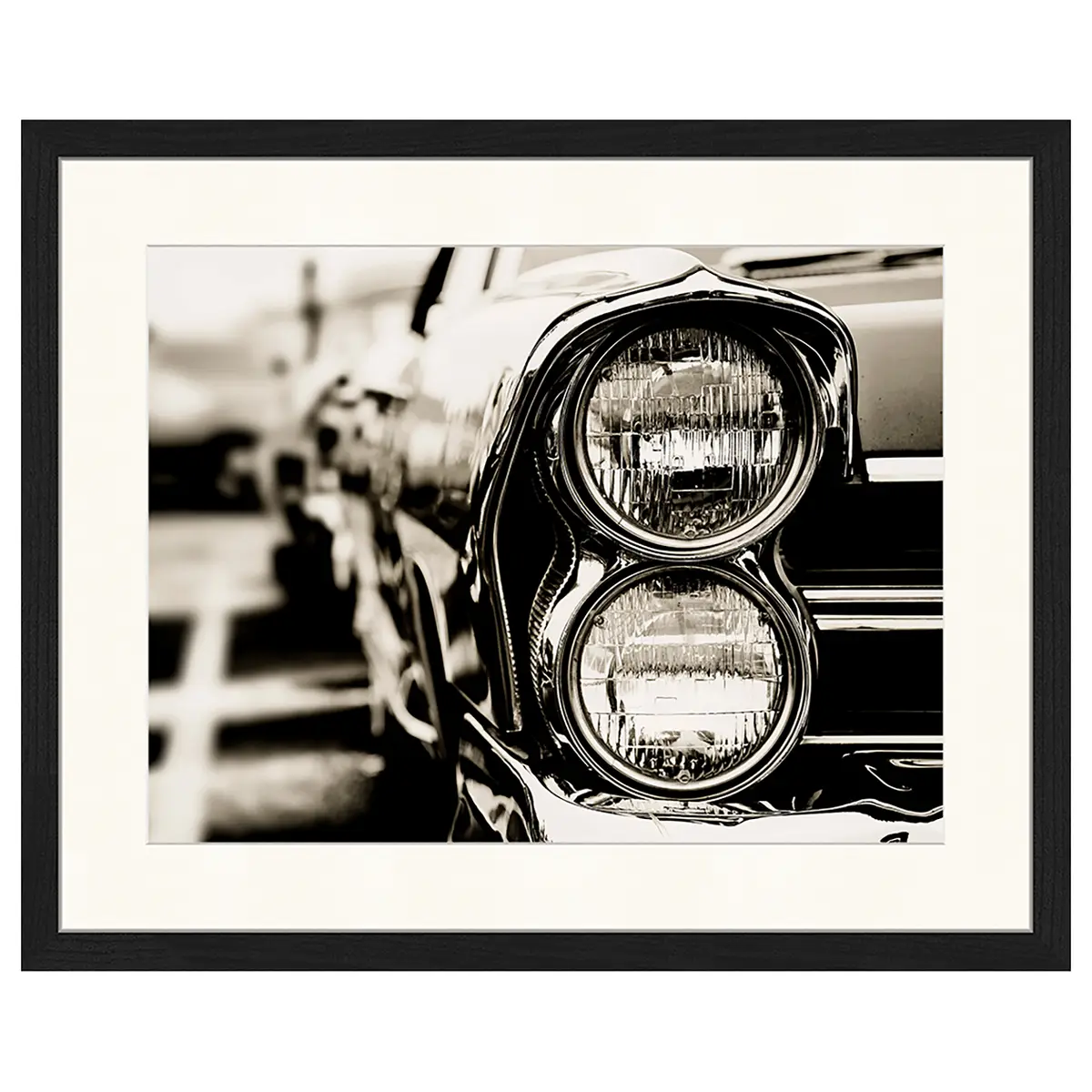 Bild Classic Car Wandbild | Schwarz
