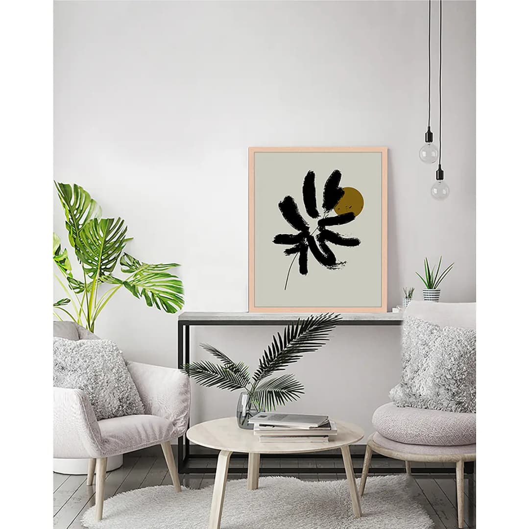 Bild Minimalist Illustration Rahmen | Beige