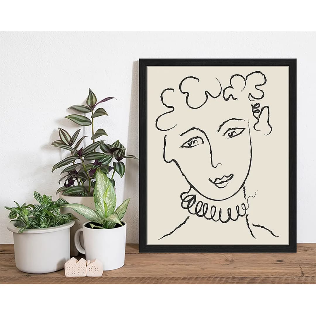 Bild Fancy Woman Portrait | Schwarz