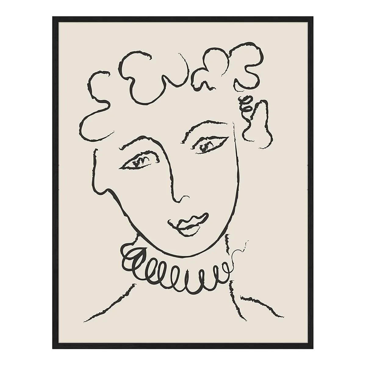 Bild Fancy Woman Portrait | Schwarz