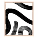 Bild Abstract Watercolor Stroke Rahmen | Beige