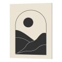 Bild Contemporary Abstract Sunrise Metal | Mehrfarbig