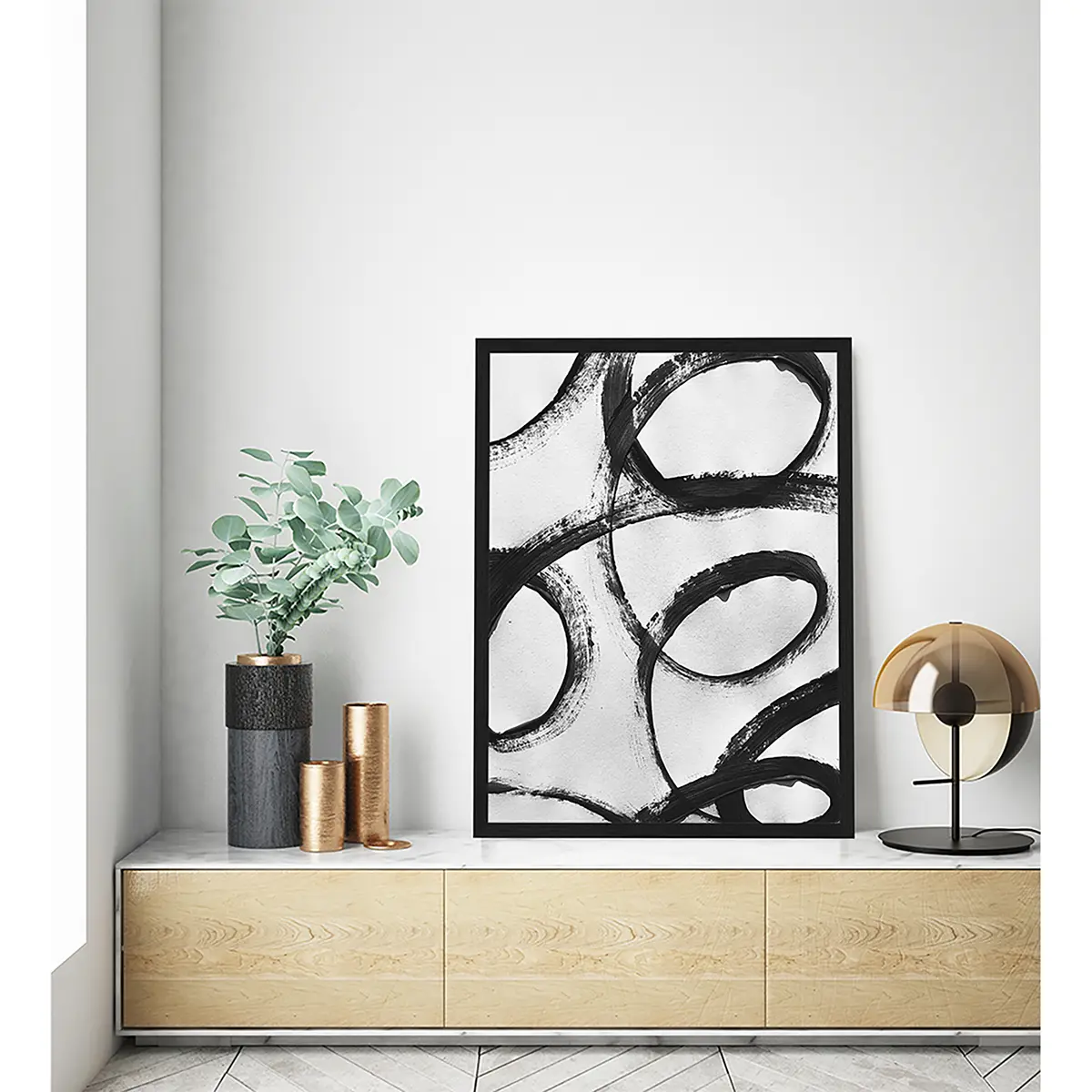 Bild Irregular Acrilic Rahmen | Schwarz