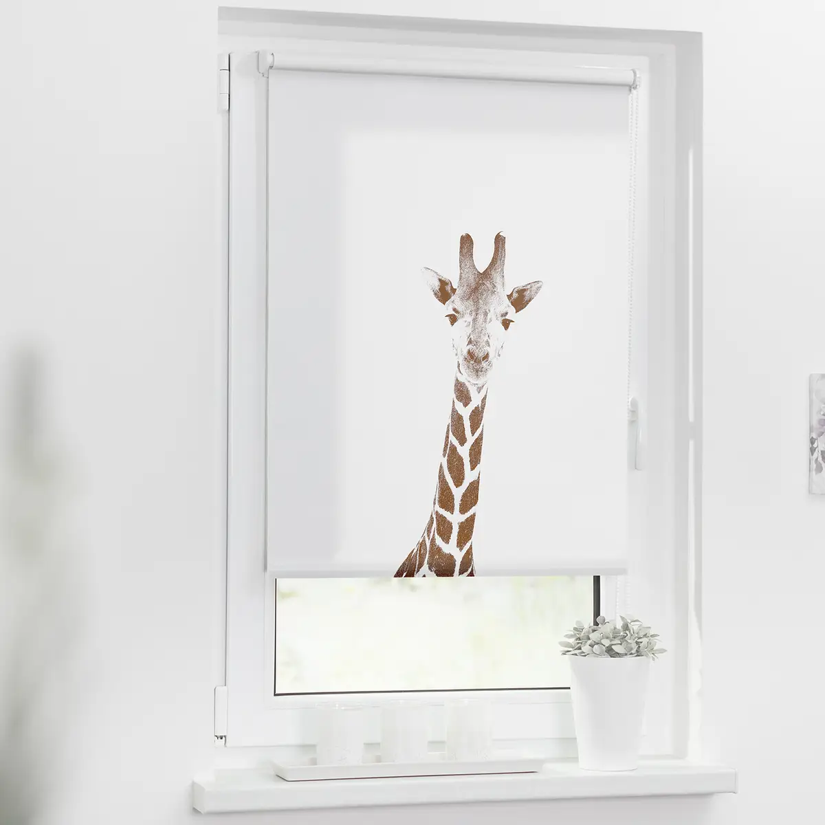 Klemmfix Rollo Giraffe | Braun