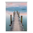 Klemmfix Rollo Steg Abendstimmung | Blau