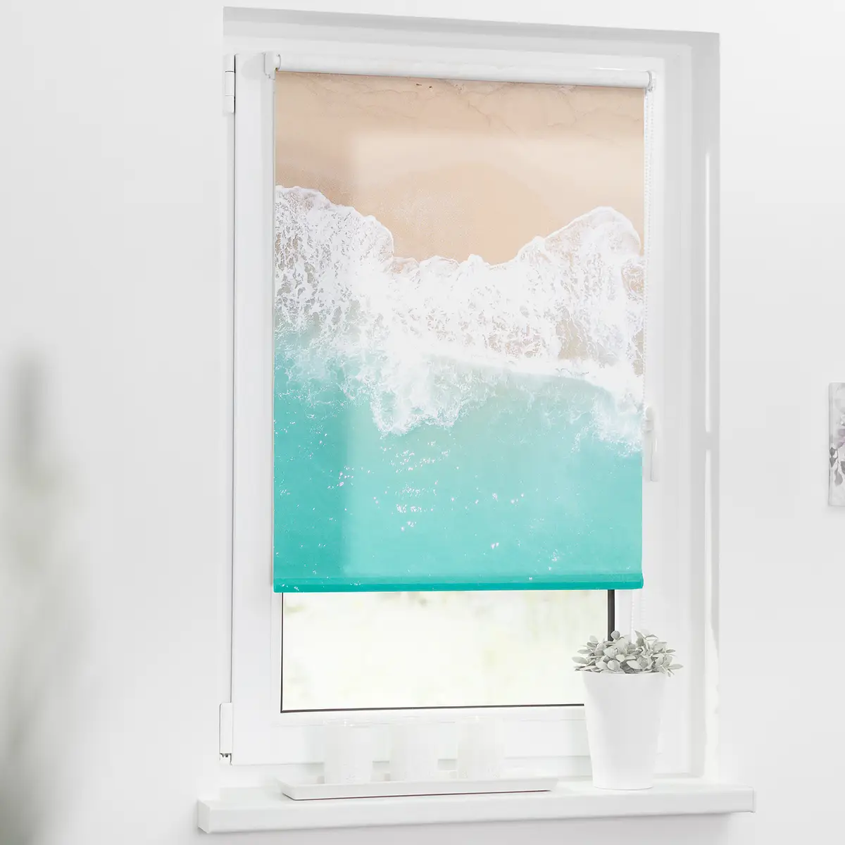 Klemmfix Rollo The Beach | Blau