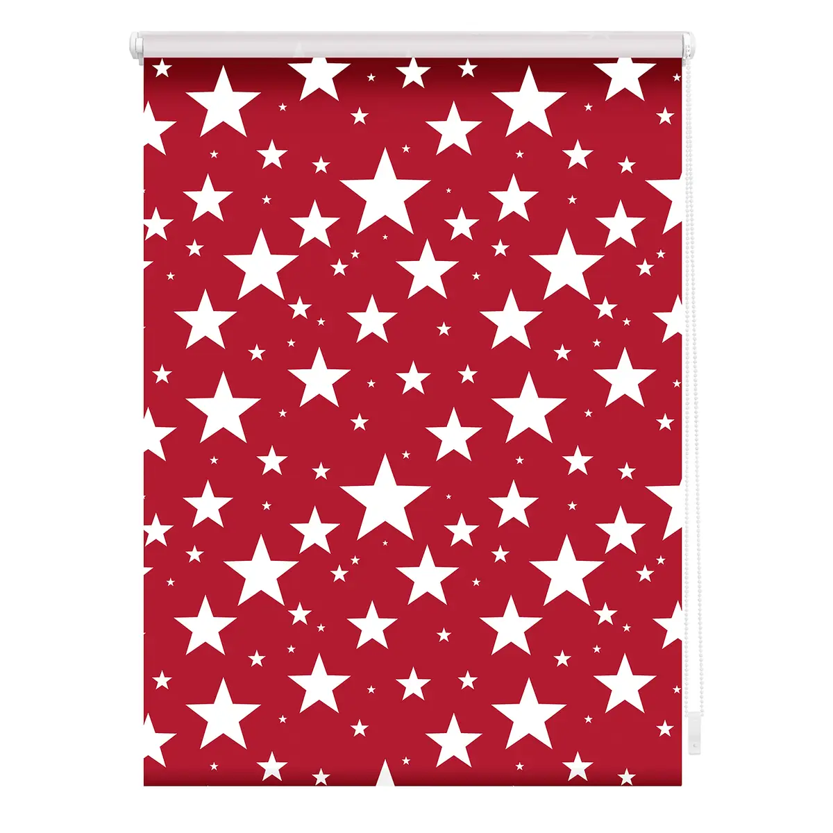 Klemmfix-Rollo Sterne | Rot