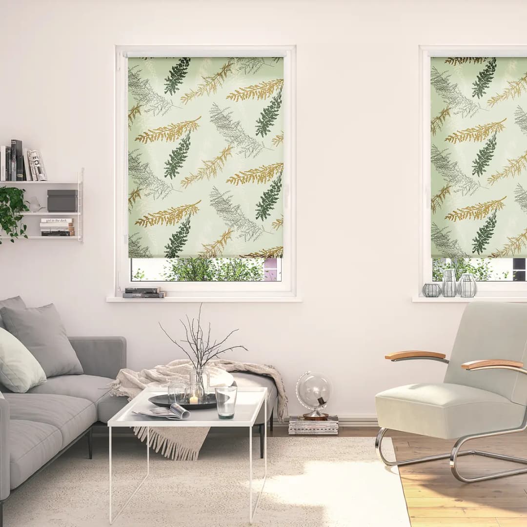 Klemmfix Rollo Fir Branches | Grün