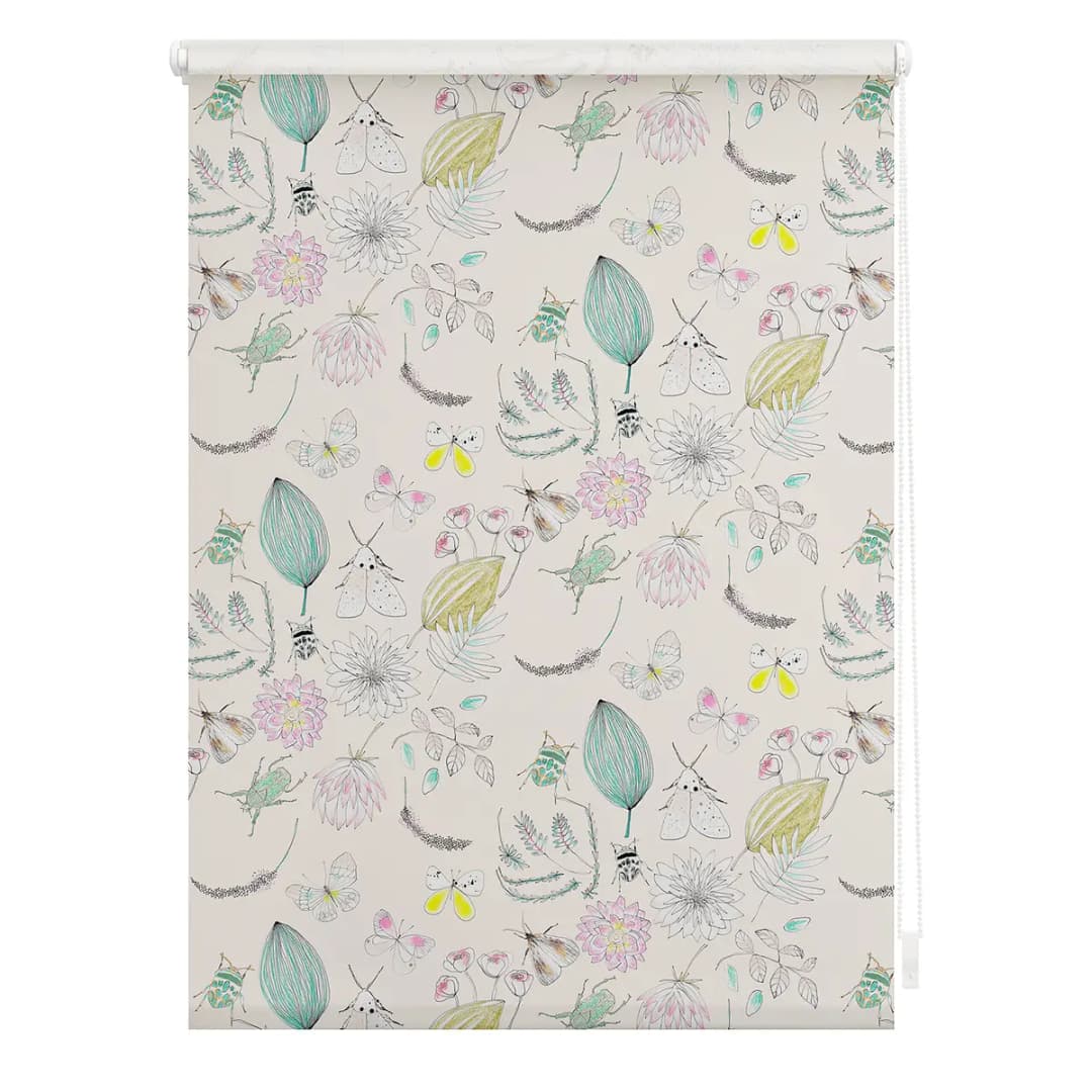 Klemmfix Rollo My Bohemian Garden | Mehrfarbig