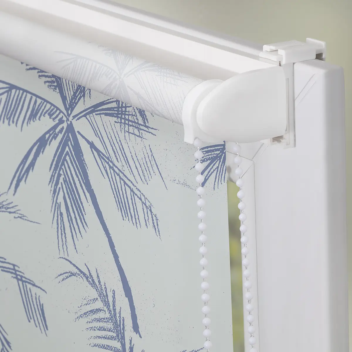 Klemmfix Rollo Blueprint Palms II | Blau