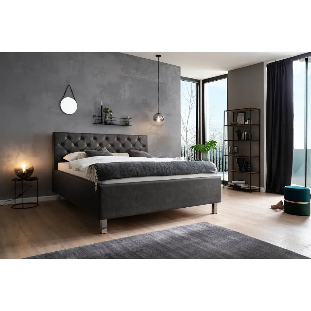 Polsterbett San Remo | Schwarz