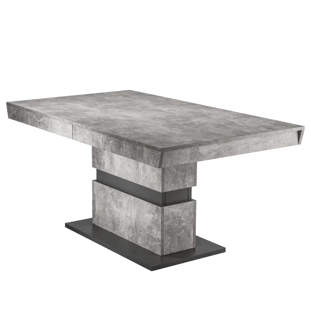 Esstisch Emilio I 140cm Grau Ausziehbar | Grau