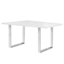 Esstisch Alton 160cm Weiß/Weiß Silber | Weiß