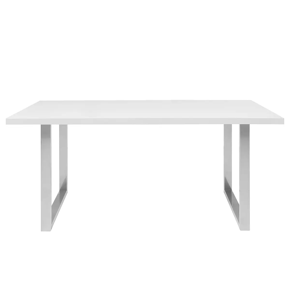 Esstisch Alton 160cm Weiß/Weiß Silber | Weiß