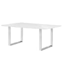 Esstisch Alton 180cm Weiß/Weiß Silber | Weiß