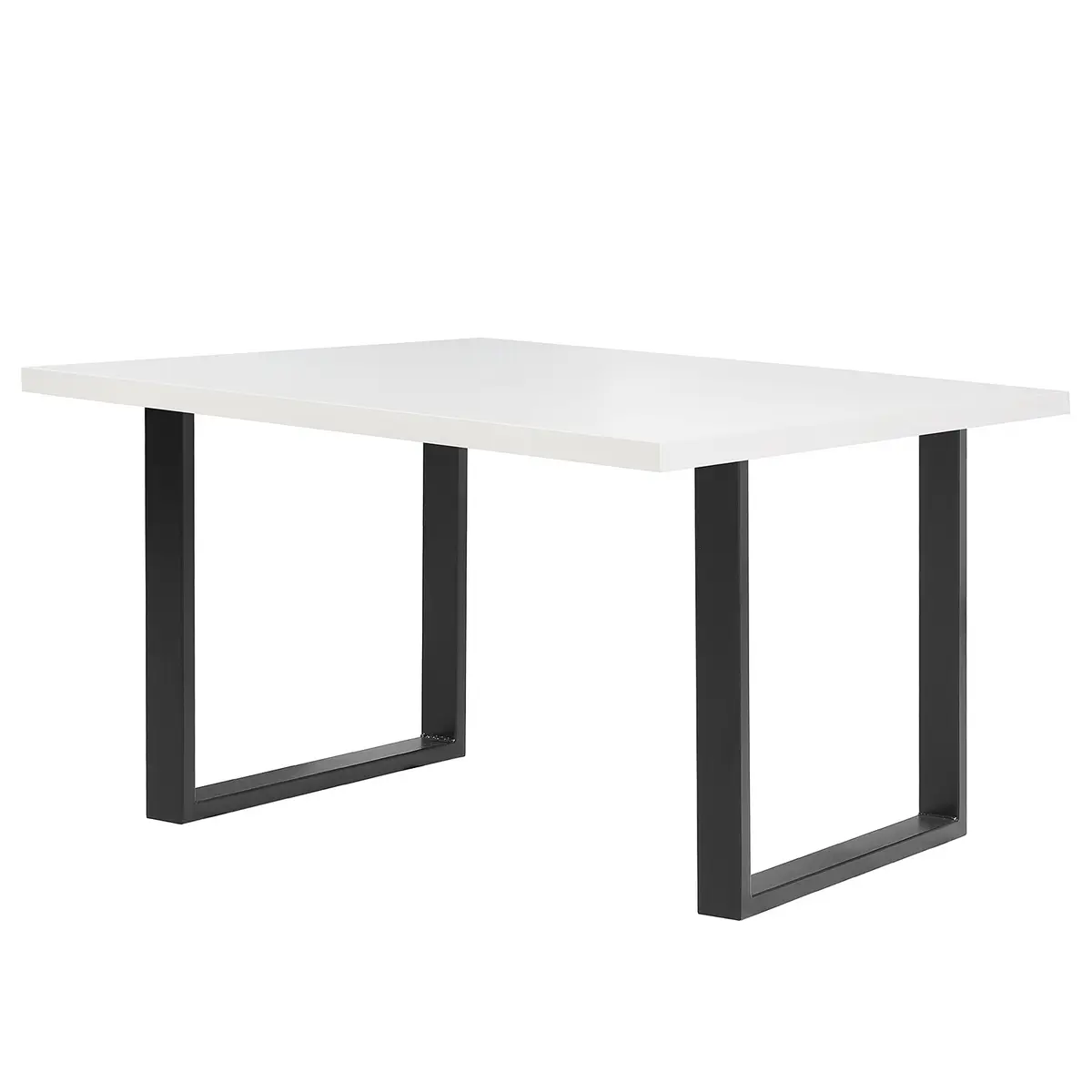 Esstisch Alton 140cm Weiß/Weiß Schwarz | Weiß