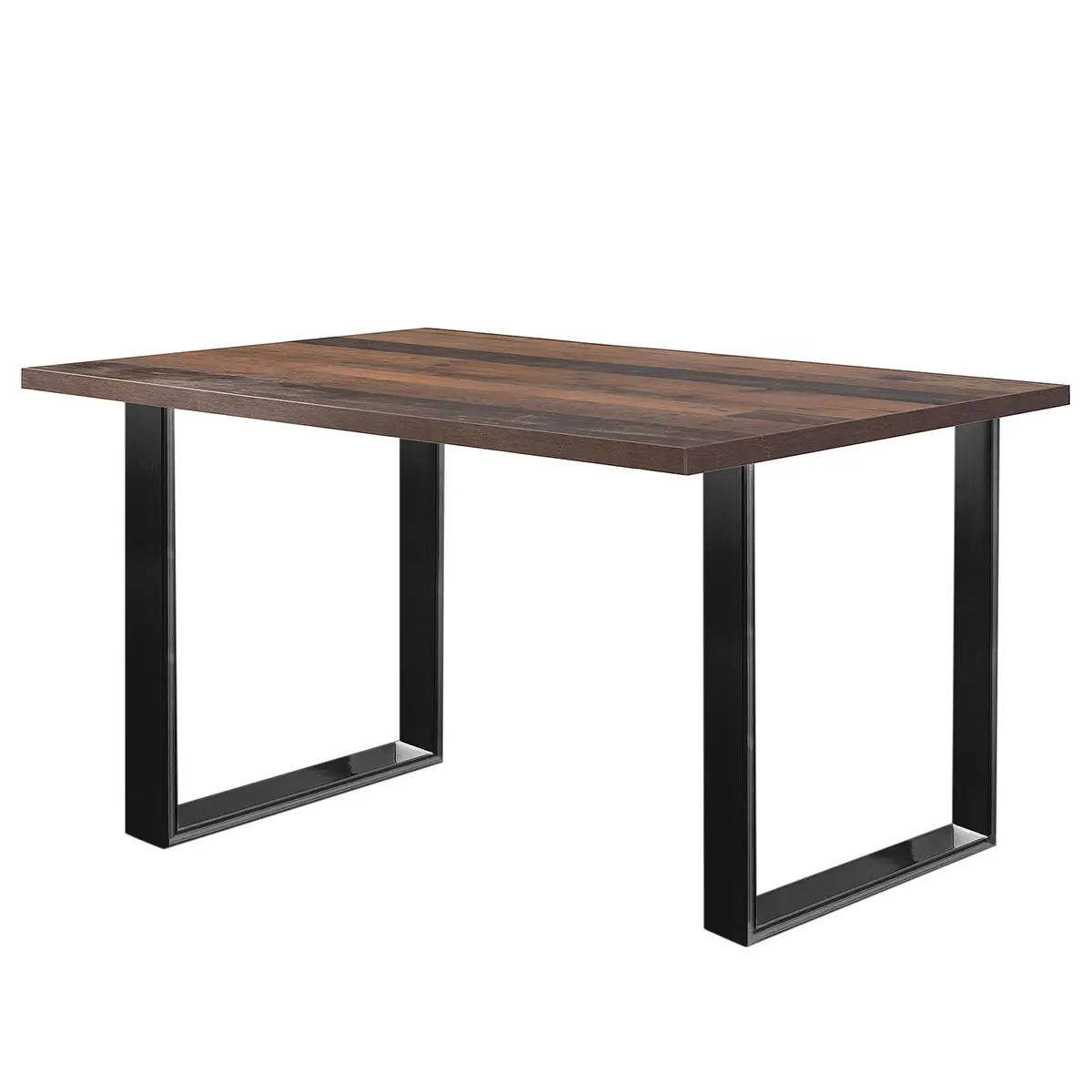 Esstisch Alton 160cm Braun/Altholz Dekor Schwarz | Braun