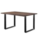 Esstisch Alton 160cm Braun/Altholz Dekor Schwarz | Braun