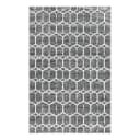 Kurzflorteppich Titan Trellis I Grau/Grau 150 x 245cm | Grau