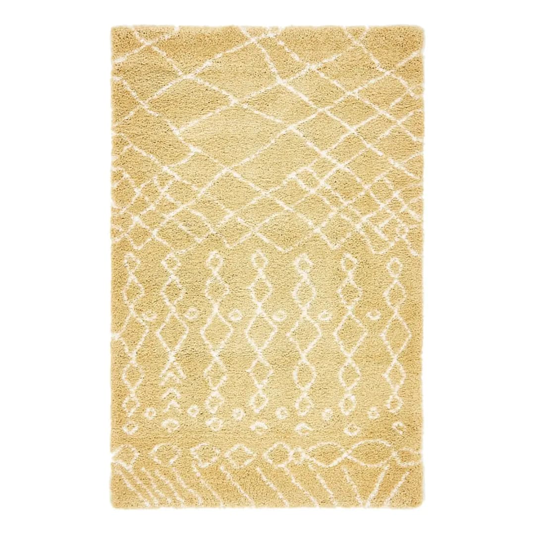 Kurzflorteppich Temara Shag I Gelb/Gelb 150 x 245cm | Gelb