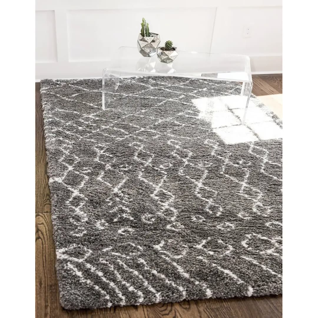 Kurzflorteppich Temara Shag I Grau | Grau