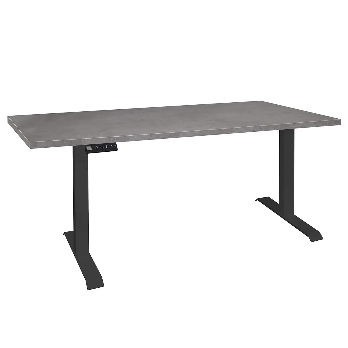 Schreibtisch Unieux VI 140cm Grau/Graphit Schwarz | Grau
