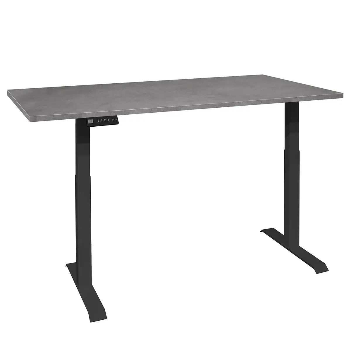 Schreibtisch Unieux VI 140cm Grau/Graphit Schwarz | Grau