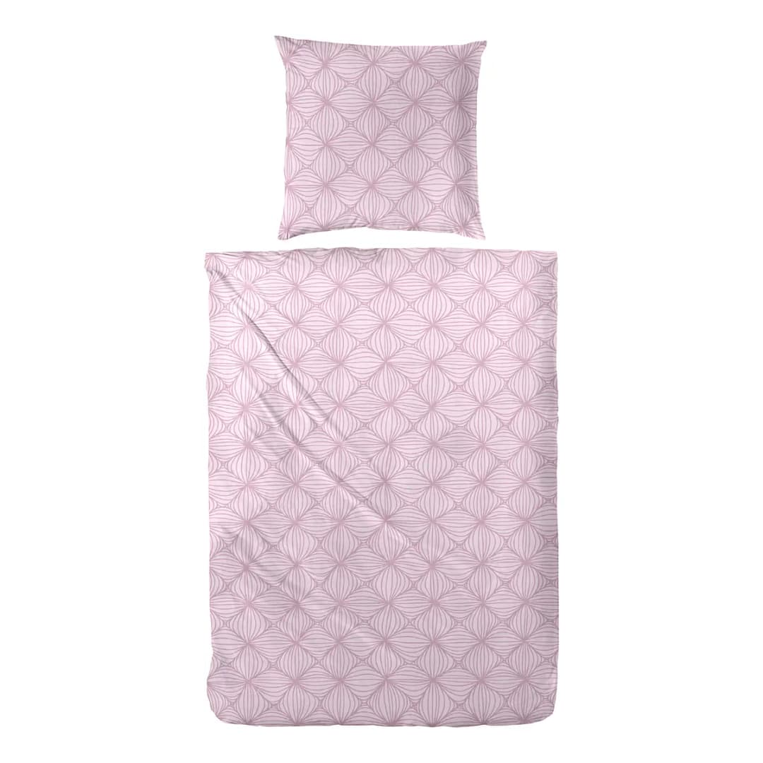 Biber-Bettwäsche Rosarot | Rosa