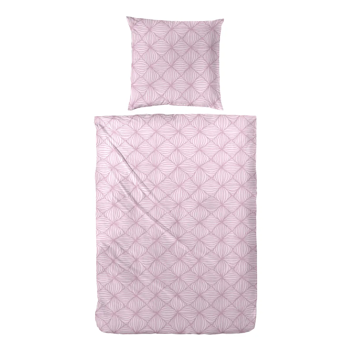 Biber-Bettwäsche Rosarot | Rosa