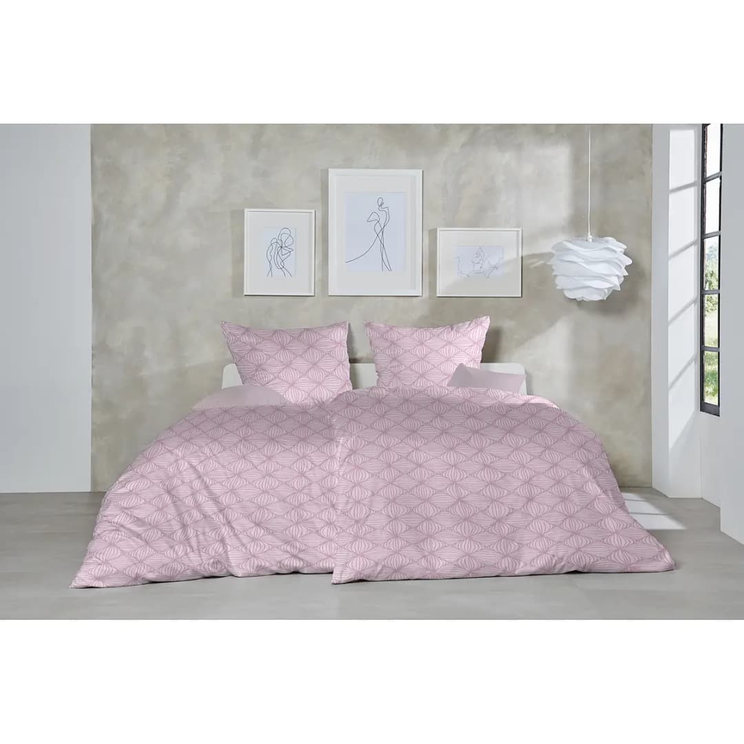 Biber-Bettwäsche Rosarot | Rosa