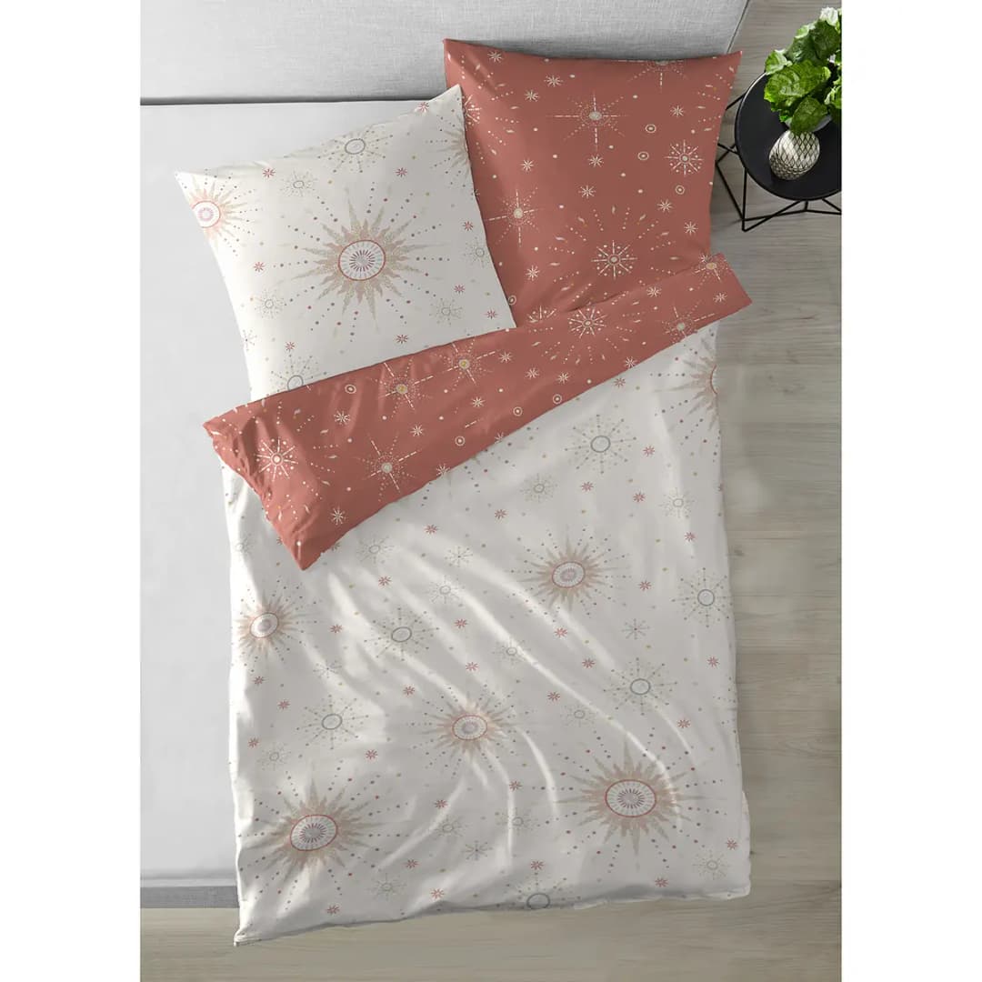 Mako-Satin-Bettwäsche Milky Way | Mehrfarbig