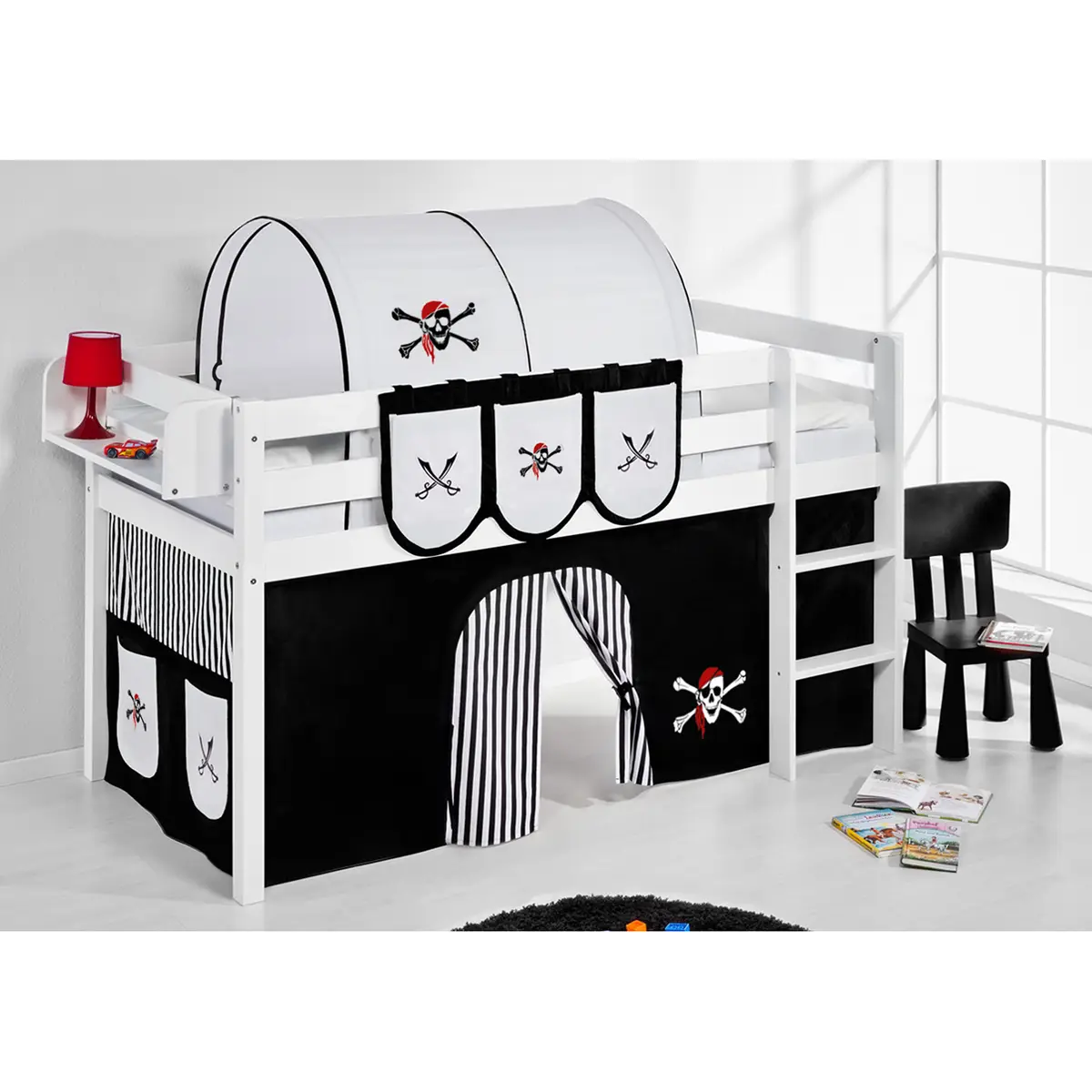 Hochbett Pirat | Weiß