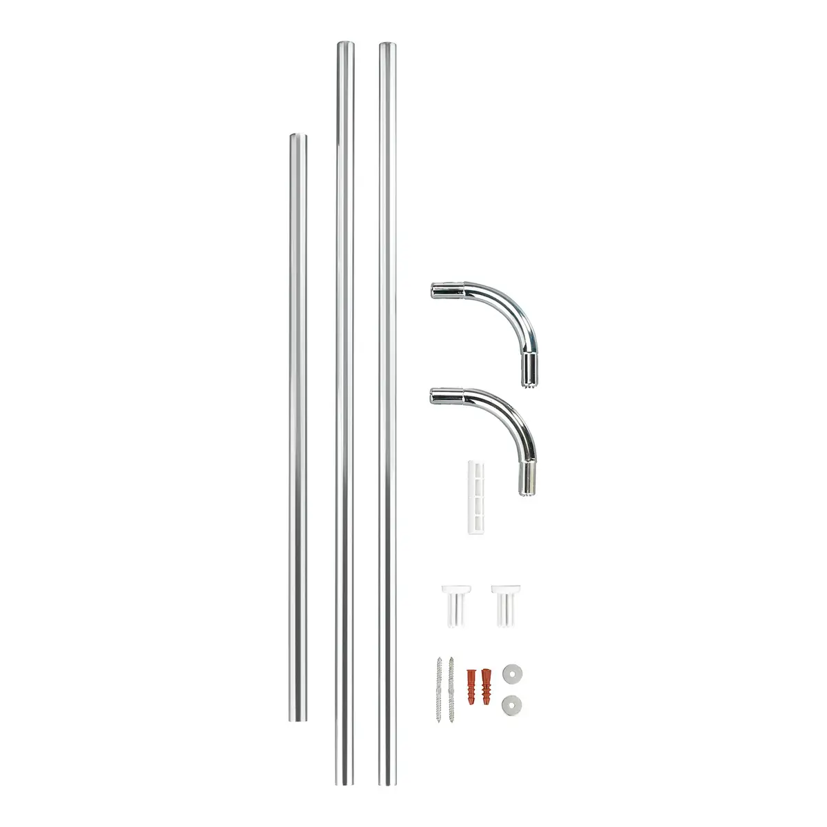Winkelstange Universal 81cm Chrom | Silber