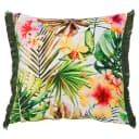 Kissenhülle Jungle Flowers Multicolor 45 x 45cm Samt | Mehrfarbig