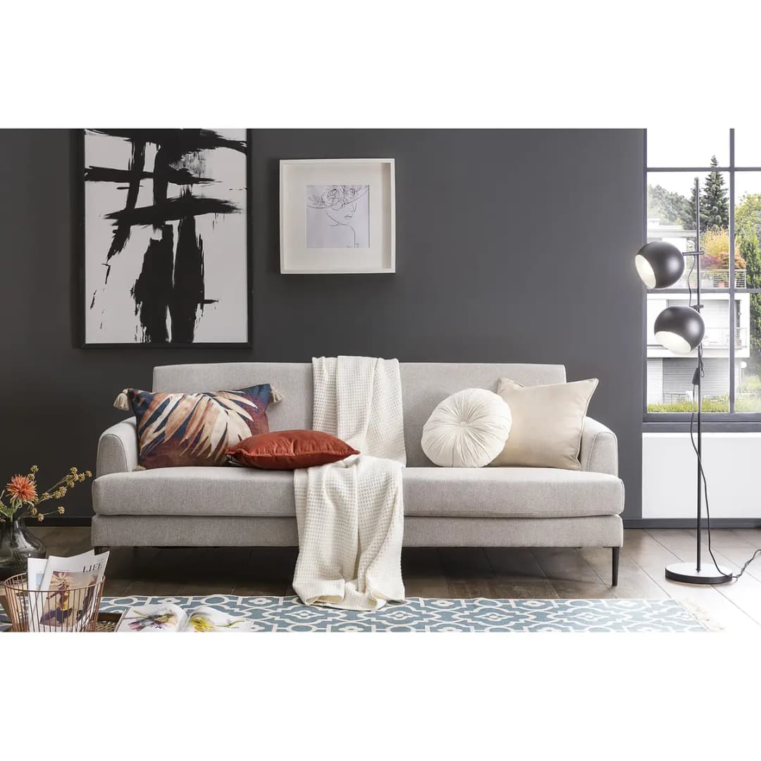 Kissenhülle Joy Beige/Beige 45 x 45cm Samt | Beige