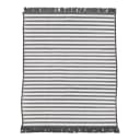 Outdoorteppich Streifen Grau/Weiß | Grau