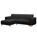 Ecksofa Coulter | Schwarz