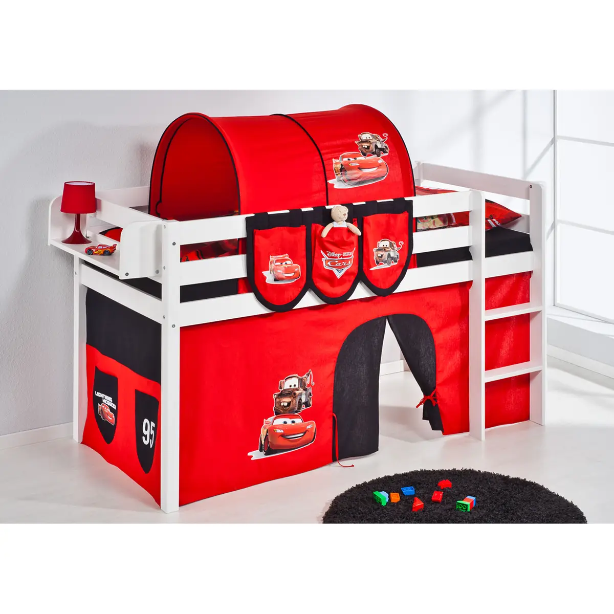 Hochbett Disney Cars | Weiß