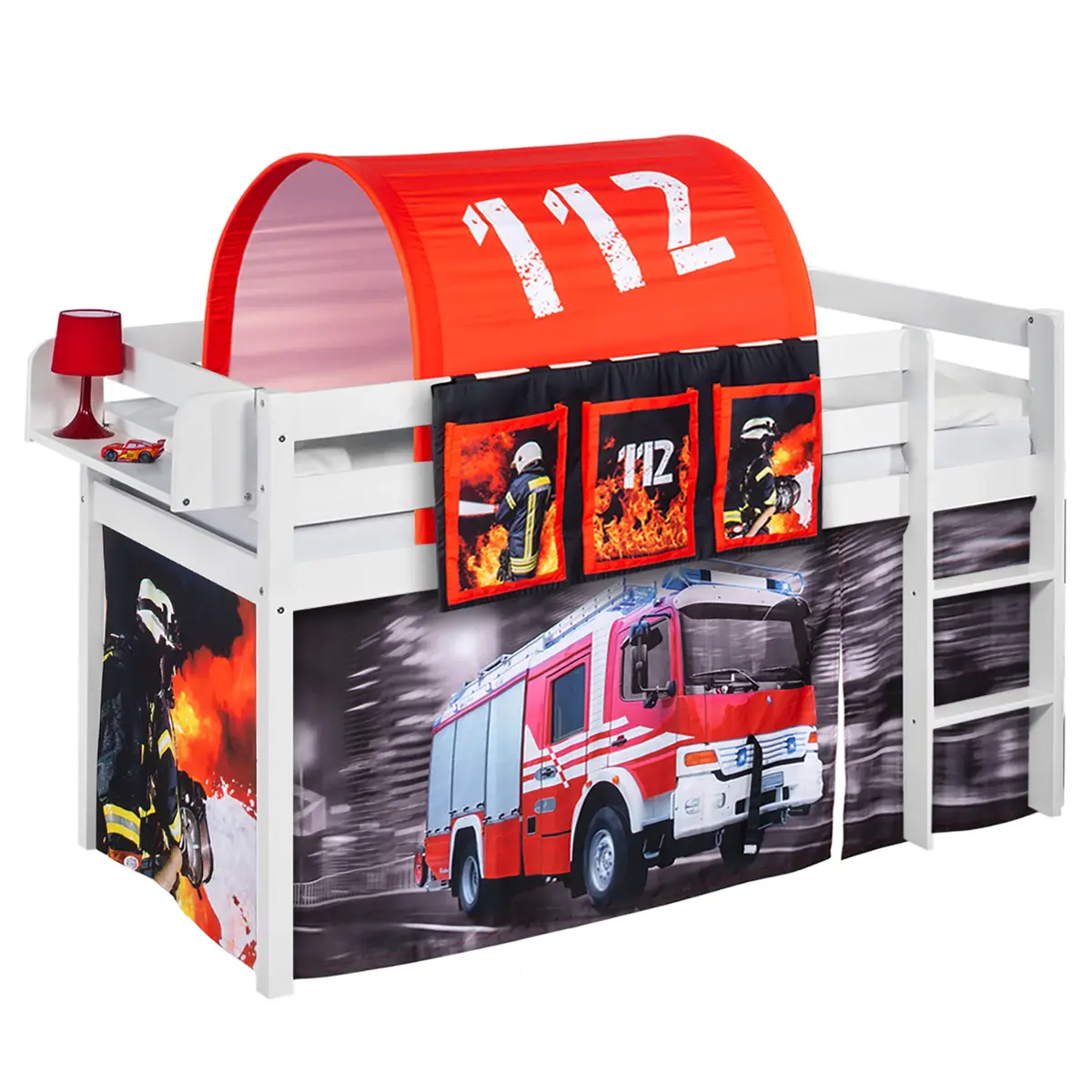 Hochbett Feuerwehr | Weiß