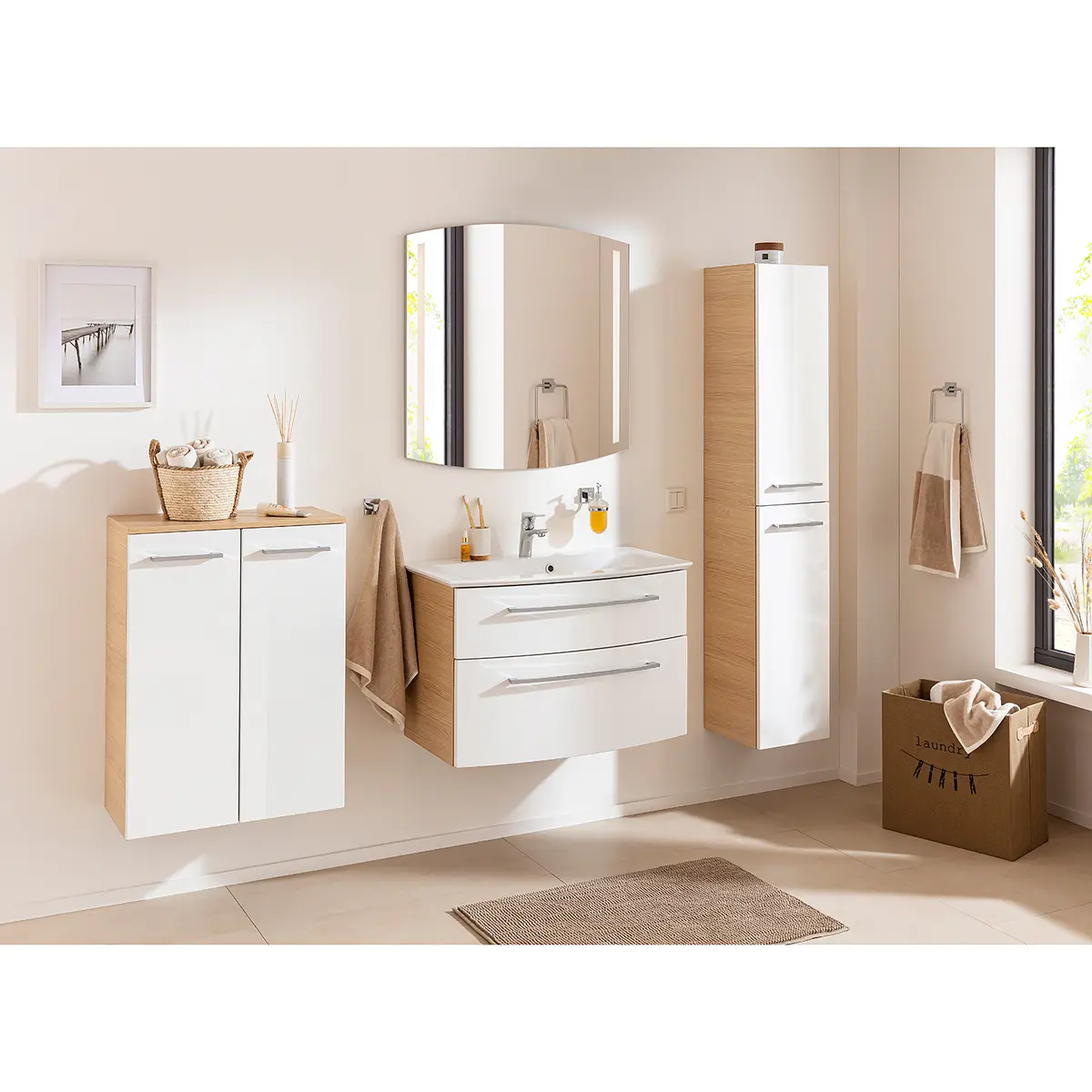 Spiegel B.Style 80cm Silber | Silber