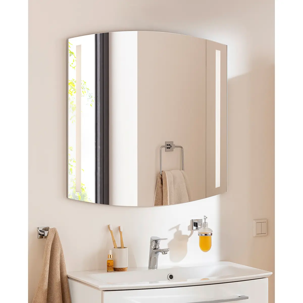 Spiegel B.Style 80cm Silber | Silber