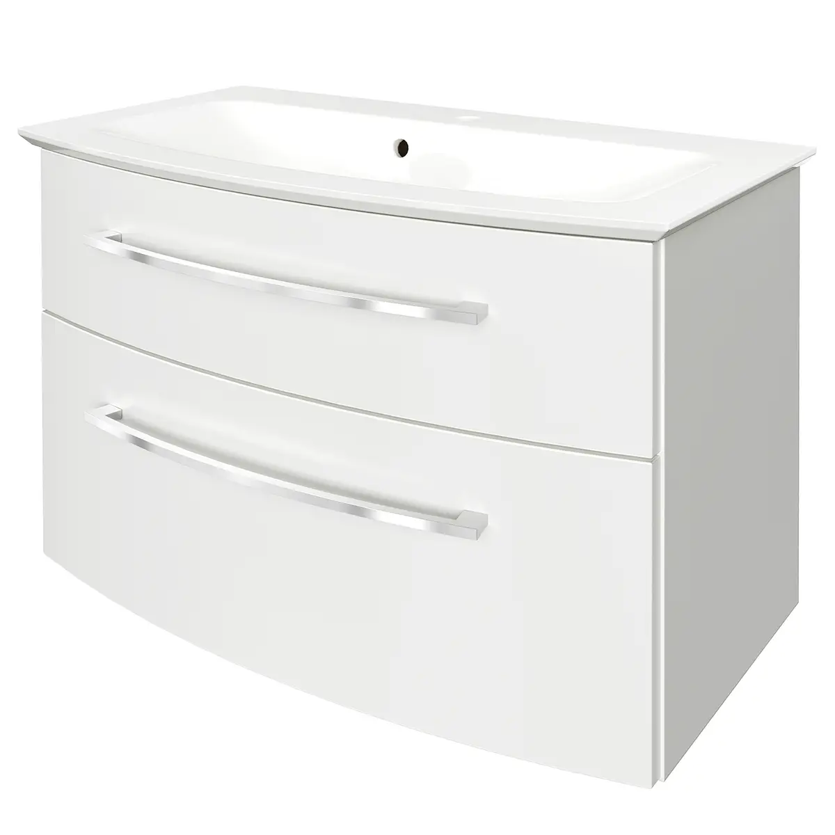 Waschtisch B.Style 83cm Weiß/Weiß | Weiß