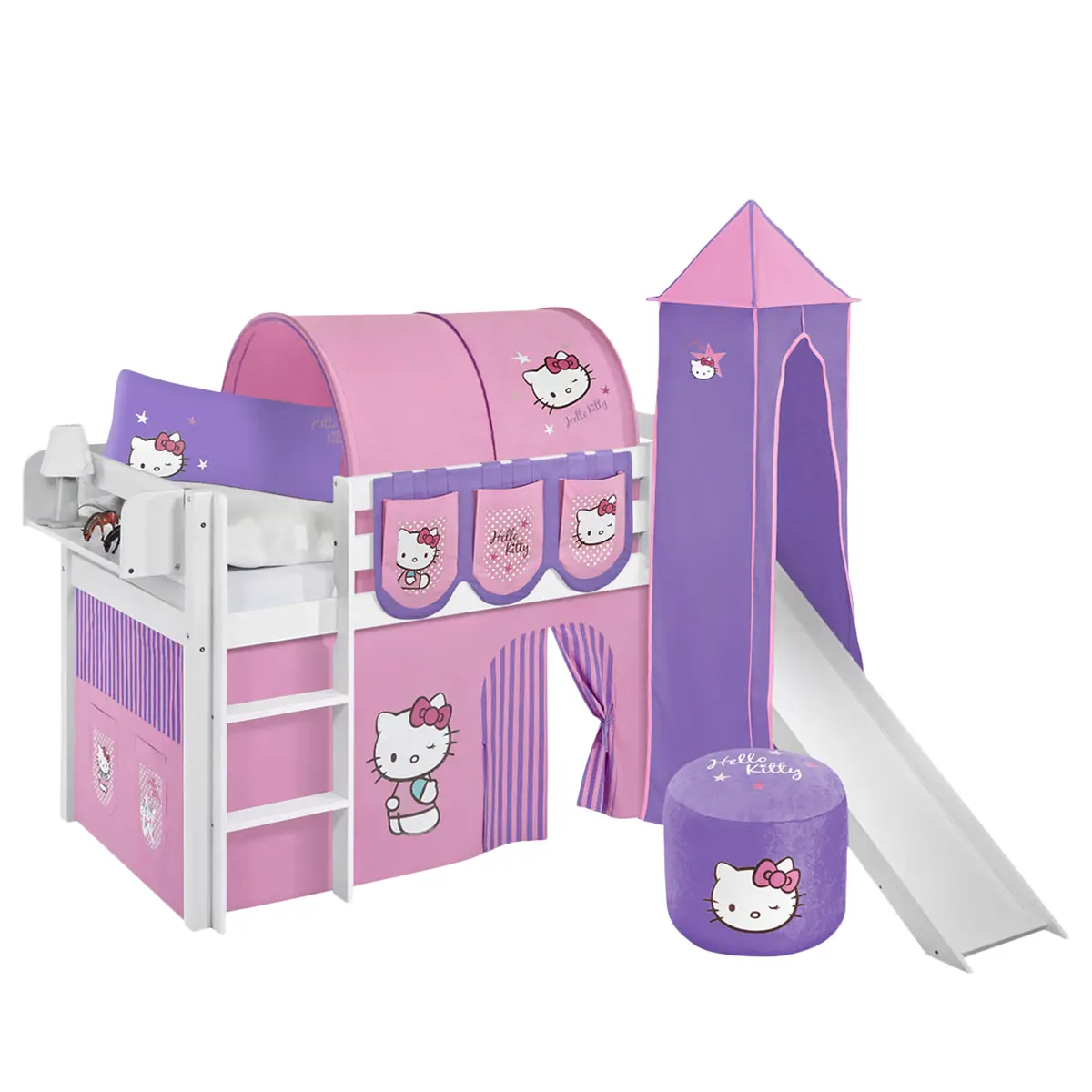Hochbett Hello Kitty | Weiß