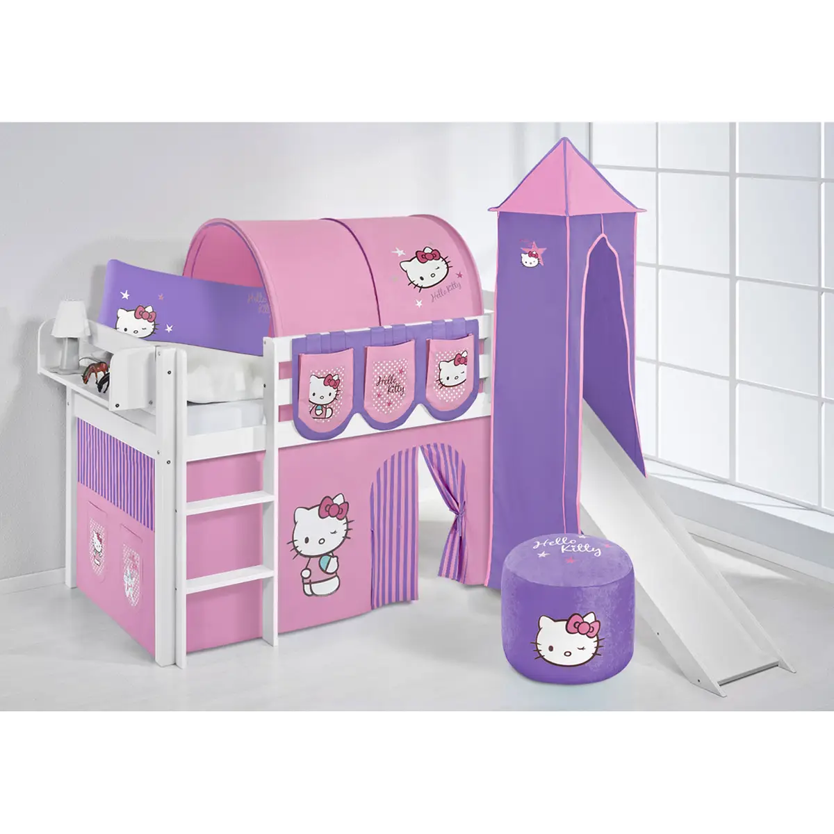Hochbett Hello Kitty | Weiß