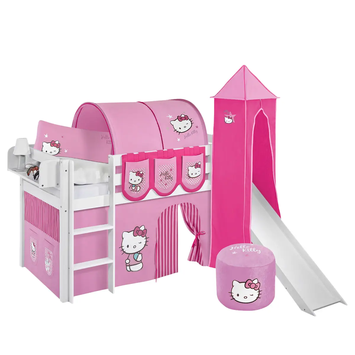 Hochbett Hello Kitty | Weiß